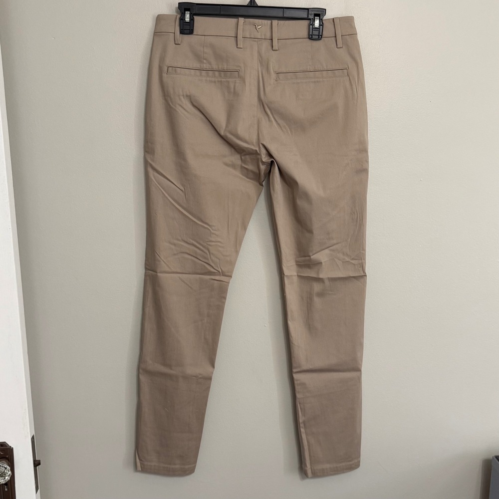 Birddogs Mens 32x32 Beige Stretch Performance Tapered Cotton Nylon Chino Pants - Picture 3 of 9